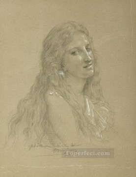 Dibujo de una mujer Realismo William Adolphe Bouguereau Pinturas al óleo